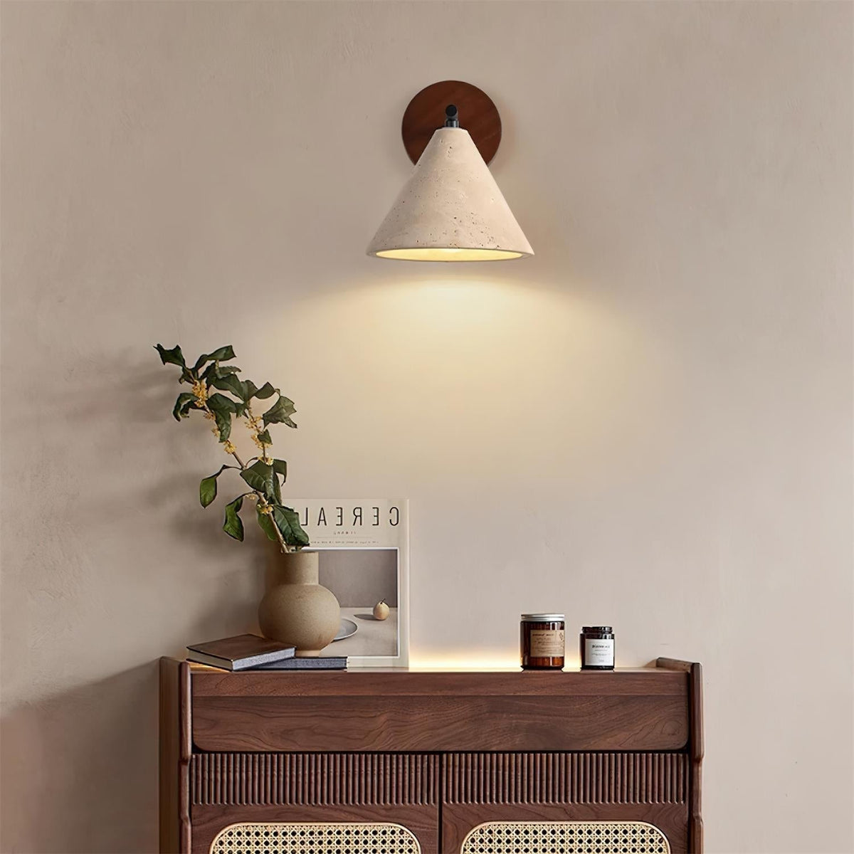 Tavero Modern Cone Wall Sconce-Neutral Decor