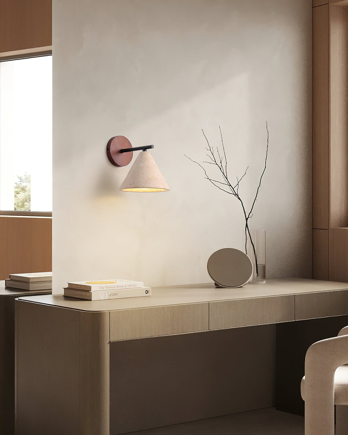 Tavero Modern Cone Wall Sconce-Neutral Decor