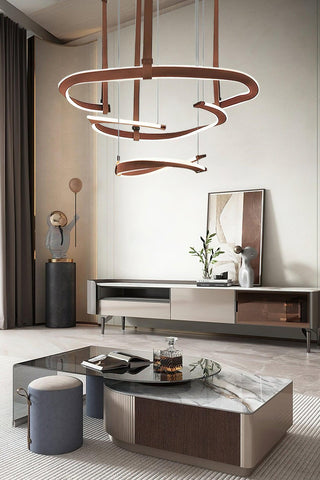 Cesorora Lustre en Cuir Artificiel Incurvé