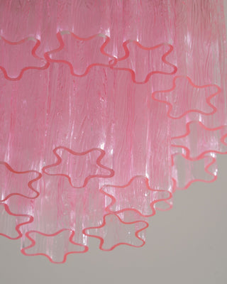 Aurora Plafonnier en Verre Rose Moderne