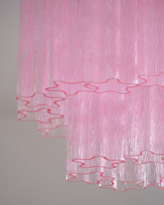 Aurora Plafonnier en Verre Rose Moderne