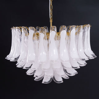 Aurora Lustre Rose Verre Feuille Superposé Florale Glamour