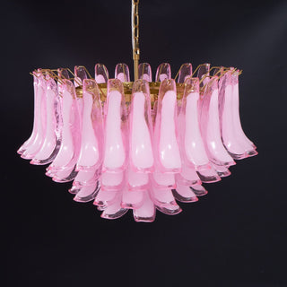 Aurora Lustre Rose Verre Feuille Superposé Florale Glamour