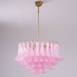 Aurora Lustre Rose Verre Feuille Superposé Florale Glamour