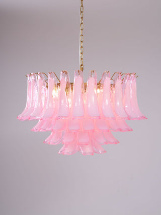 Aurora Lustre Rose Verre Feuille Superposé Florale Glamour