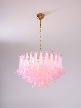 Aurora Lustre Rose Verre Feuille Superposé Florale Glamour