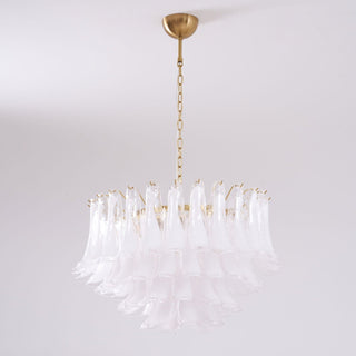 Aurora Lustre Rose Verre Feuille Superposé Florale Glamour