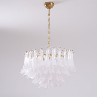 Aurora Lustre Rose Verre Feuille Superposé Florale Glamour