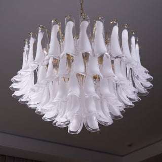 Aurora Lustre Rose Verre Feuille Superposé Florale Glamour