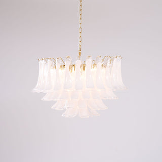 Aurora Lustre Rose Verre Feuille Superposé Florale Glamour