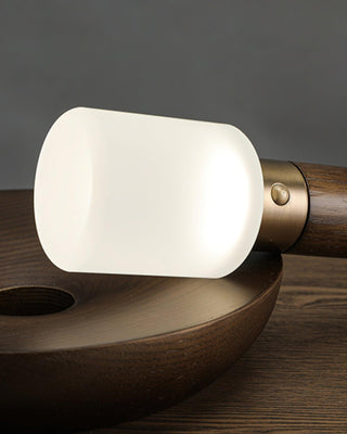 Lumaice Lampe de Table en Bois Minimaliste