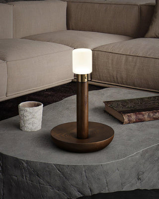 Lumaice Lampe de Table en Bois Minimaliste