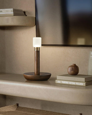 Lumaice Lampe de Table en Bois Minimaliste