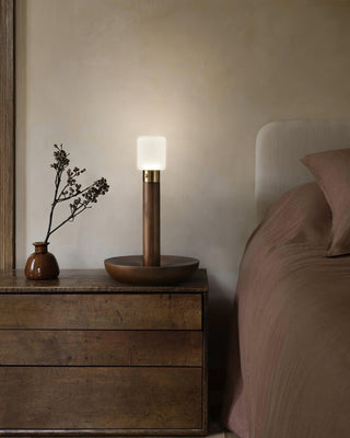 Lumaice Lampe de Table en Bois Minimaliste