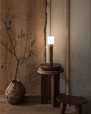 Lumaice Lampe de Table en Bois Minimaliste