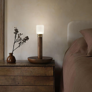 Lumaice Lampe de Table en Bois Minimaliste