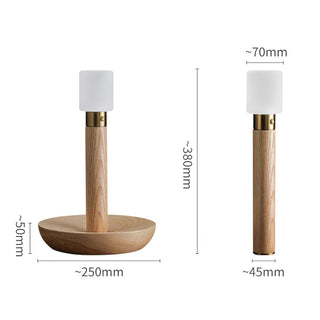 Lumaice Lampe de Table en Bois Minimaliste