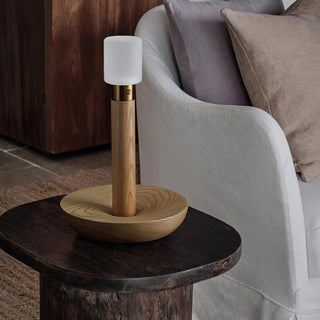 Lumaice Lampe de Table en Bois Minimaliste