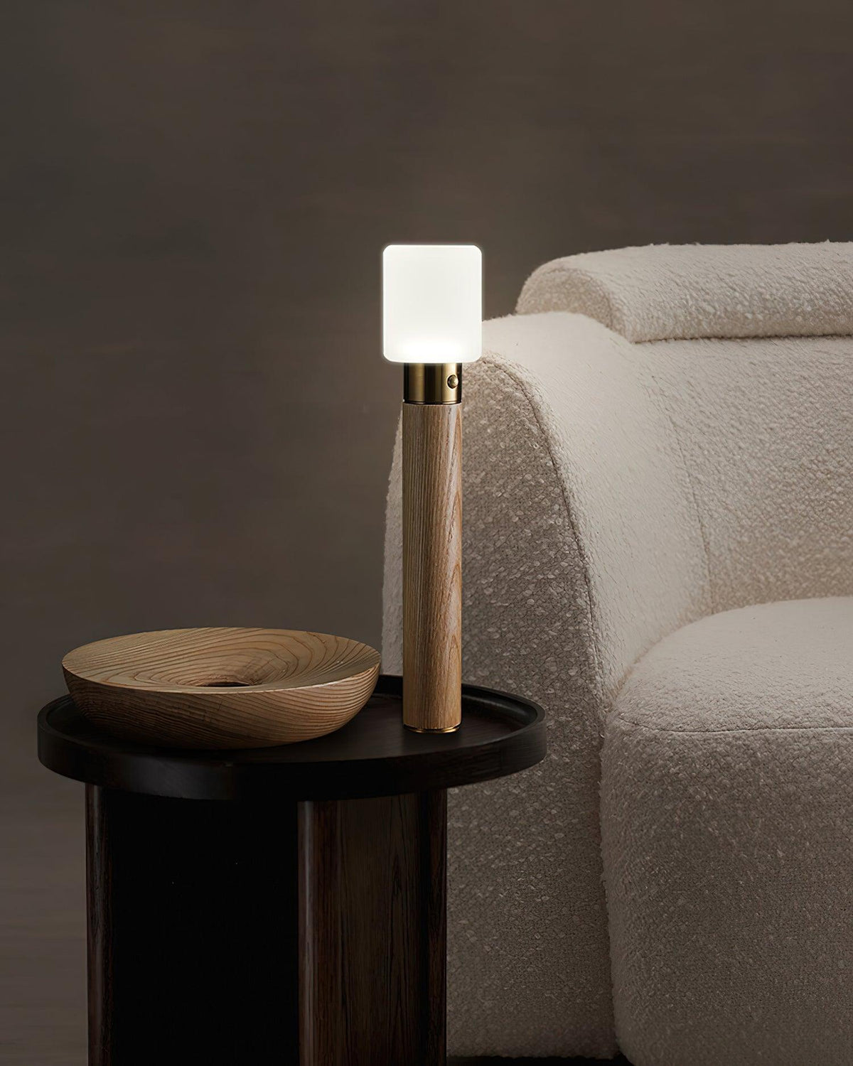 Lumaice Lampe de Table en Bois Minimaliste