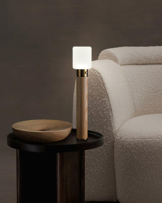 Lumaice Lampe de Table en Bois Minimaliste