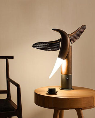 Joanne Contemporary Wood Table Lamp-Neutral Decor