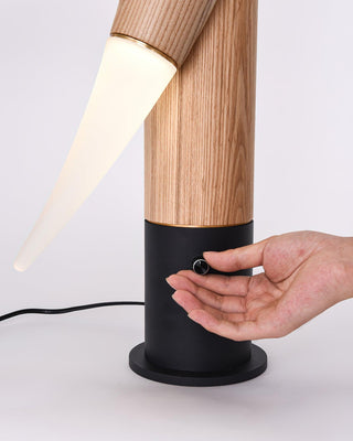 Joanne Contemporary Wood Table Lamp-Neutral Decor
