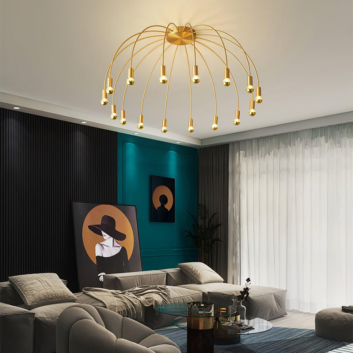 Edrivia Plafonnier en Verre Luxe