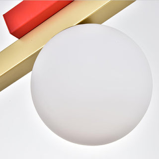 Solara Suspension Double Globe Barres Linéaires Géométrique