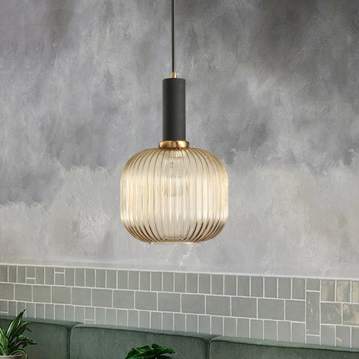 Flair Glass Pendant Lamp-Neutral Decor