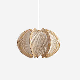 Calyraice Suspension en Bois et Corde de Chanvre