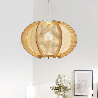 Calyraice Suspension en Bois et Corde de Chanvre