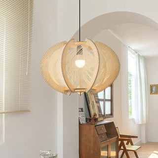 Calyraice Suspension en Bois et Corde de Chanvre