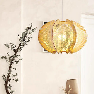 Calyraice Suspension en Bois et Corde de Chanvre