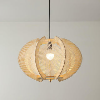 Calyraice Suspension en Bois et Corde de Chanvre