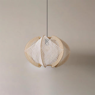 Calyraice Suspension en Bois et Corde de Chanvre
