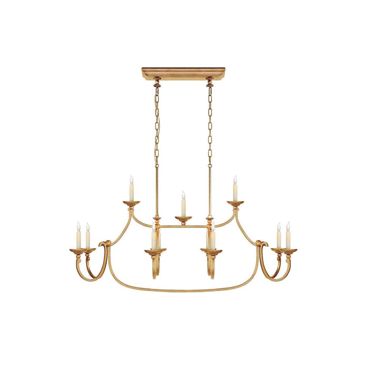 Ercare Lustre Linéaire Laiton Tissu Vintage Industriel