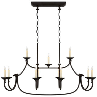 Ercare Lustre Linéaire Laiton Tissu Vintage Industriel