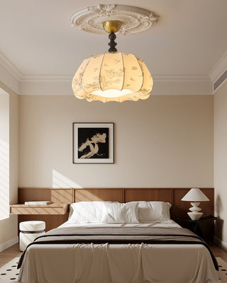Fleurina Lampe Plafonnier en Tissu Art Nordique Premium