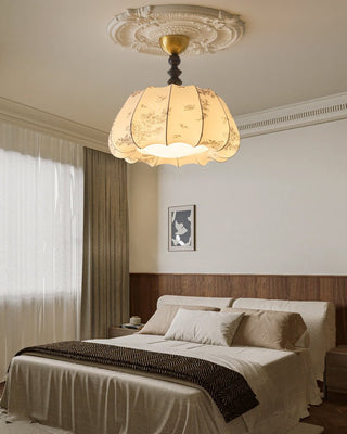 Fleurina Lampe Plafonnier en Tissu Art Nordique Premium