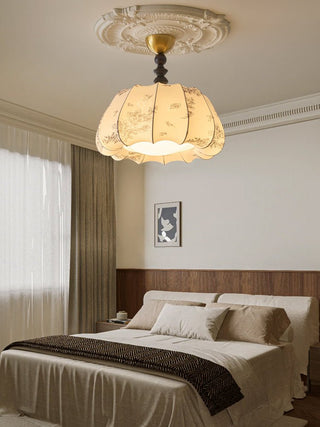 Fleurina Lampe Plafonnier en Tissu Art Nordique Premium
