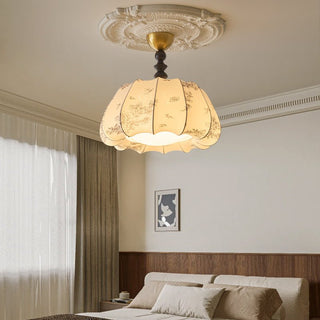 Fleurina Lampe Plafonnier en Tissu Art Nordique Premium