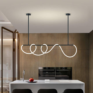 Lustra Lustre Flexible Silicone Courbe Moderne Élégant
