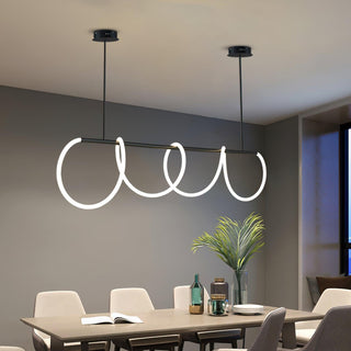Lustra Lustre Flexible Silicone Courbe Moderne Élégant