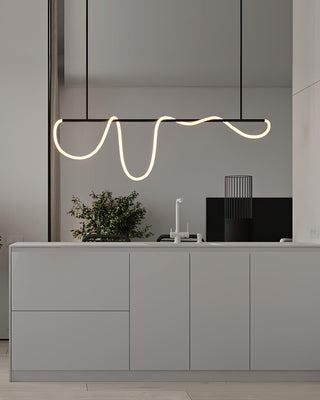 Lustra Lustre Flexible Silicone Courbe Moderne Élégant