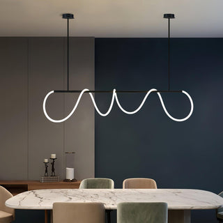 Lustra Lustre Flexible Silicone Courbe Moderne Élégant