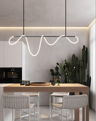Lustra Lustre Flexible Silicone Courbe Moderne Élégant