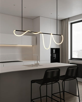 Lustra Lustre Flexible Silicone Courbe Moderne Élégant