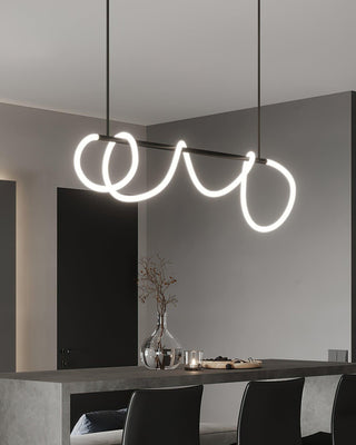Lustra Lustre Flexible Silicone Courbe Moderne Élégant
