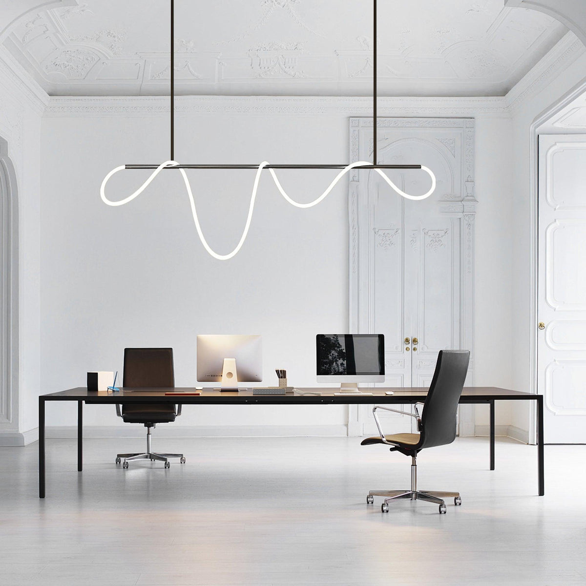 Olvoria Lustre Flexible Silicone Courbe Moderne Élégant