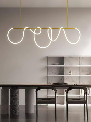 Lustra Lustre Flexible Silicone Courbe Moderne Élégant